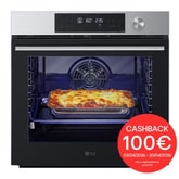 Forno InstaView | 76L Classe A+ | Blue EasyClean, Air Fry, Air Sous Vide, Pizza 300°C, Guide telescopiche, Wi-Fi | Inox
